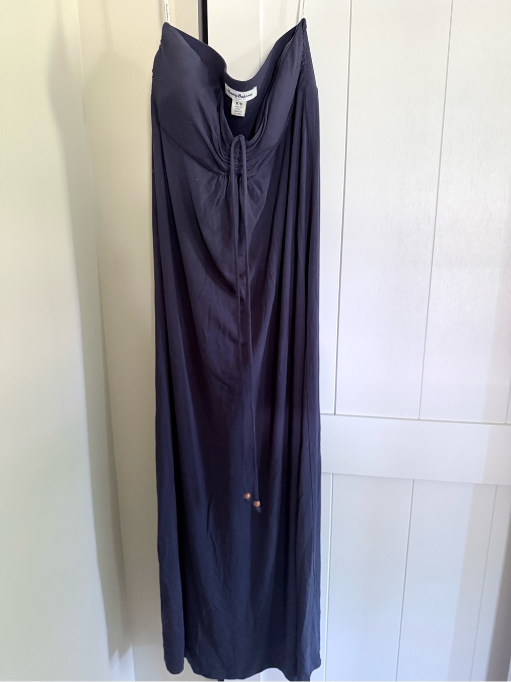 Tommy Bahama Navy Strapless Maxi with Front Tie